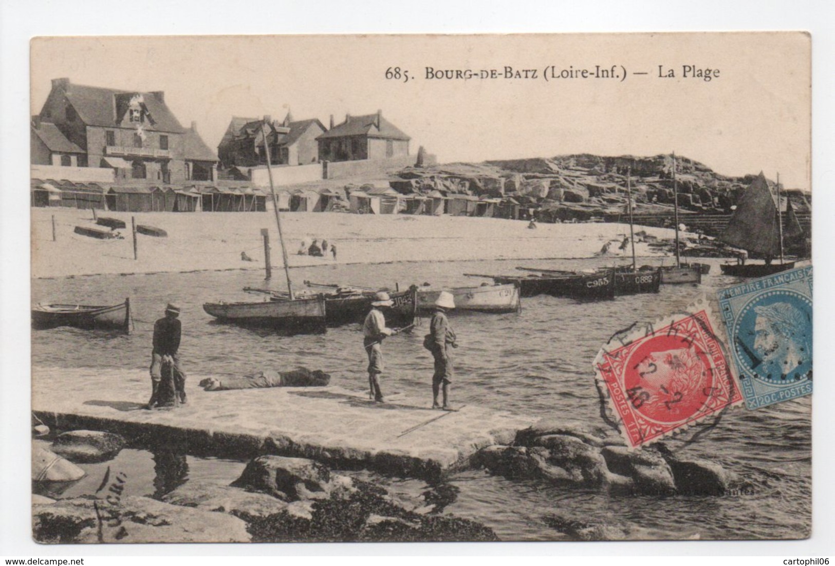 - CPA LE BOURG-DE-BATZ (44) - La Plage - N° 685 - - Batz-sur-Mer (Bourg De B.)