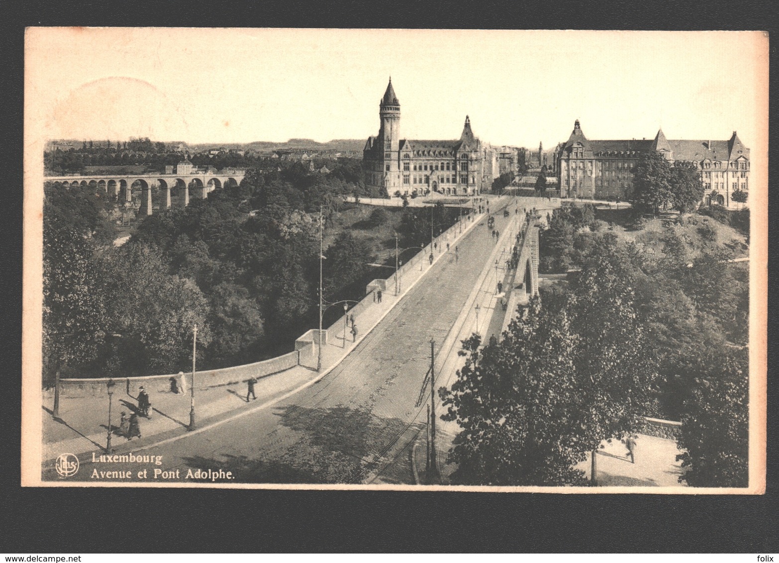 Luxembourg - Avenue Et Pont Adolphe - 1950 - Luxemburg - Stad
