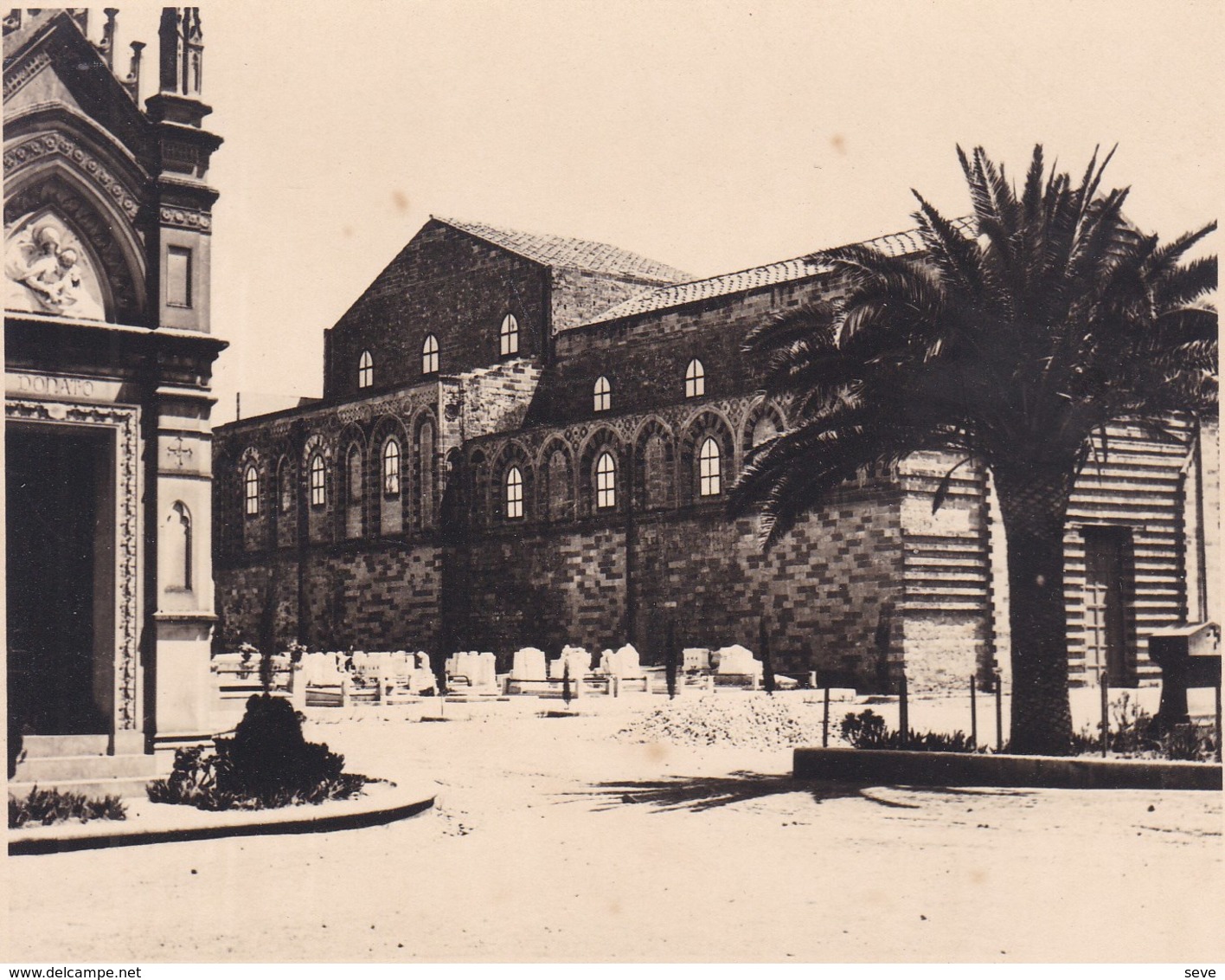 PALERMO PALERME église Des Vêpres Siciliennes  1926 Photo Amateur Format Environ 7,5 Cm X 5,5 Cm SICILIA - Luoghi