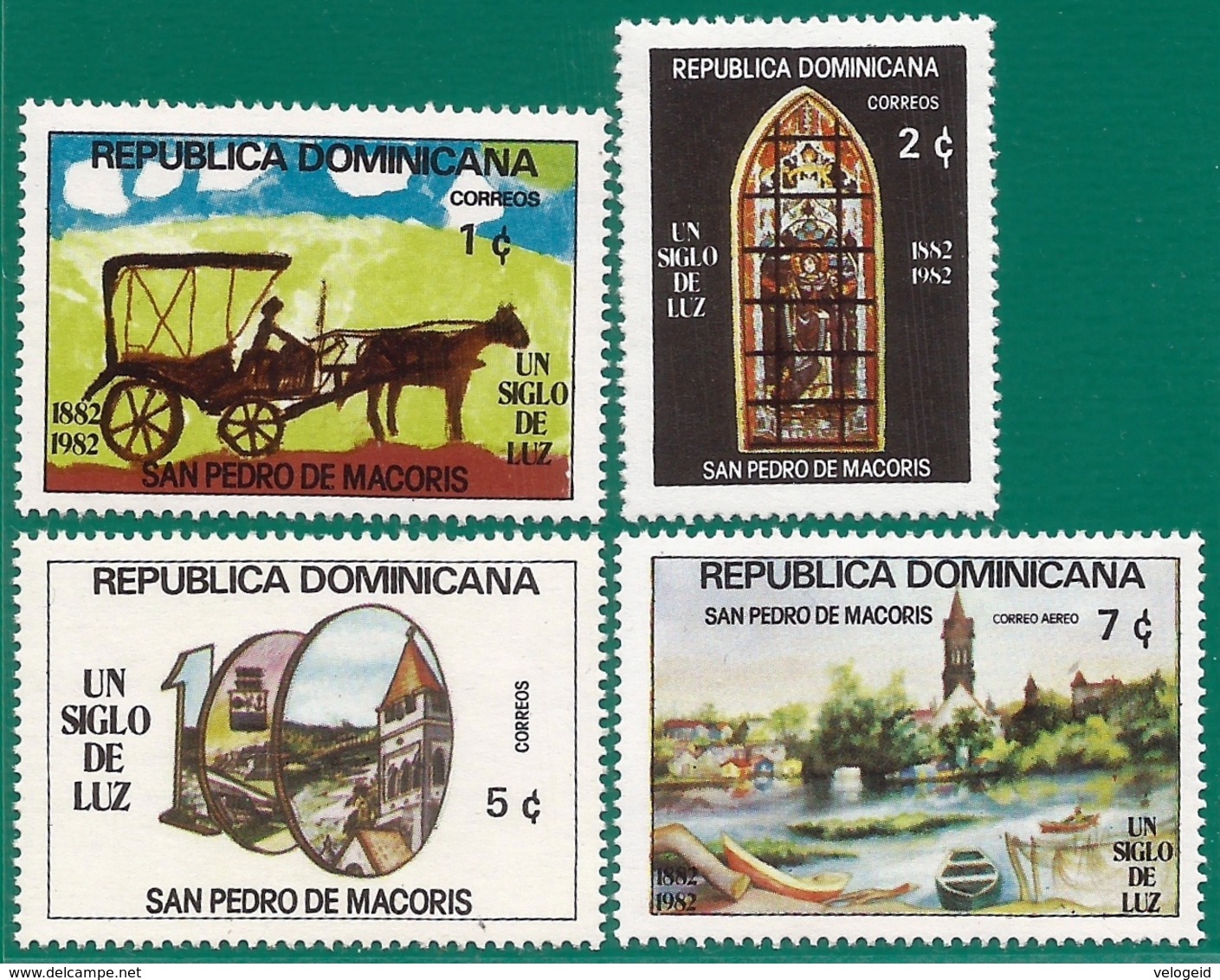 Rep. Dominicana. Dominican Republic. 1982. Scott # 867 / 69, C375. San Pedro De Macoris - Dominicaanse Republiek