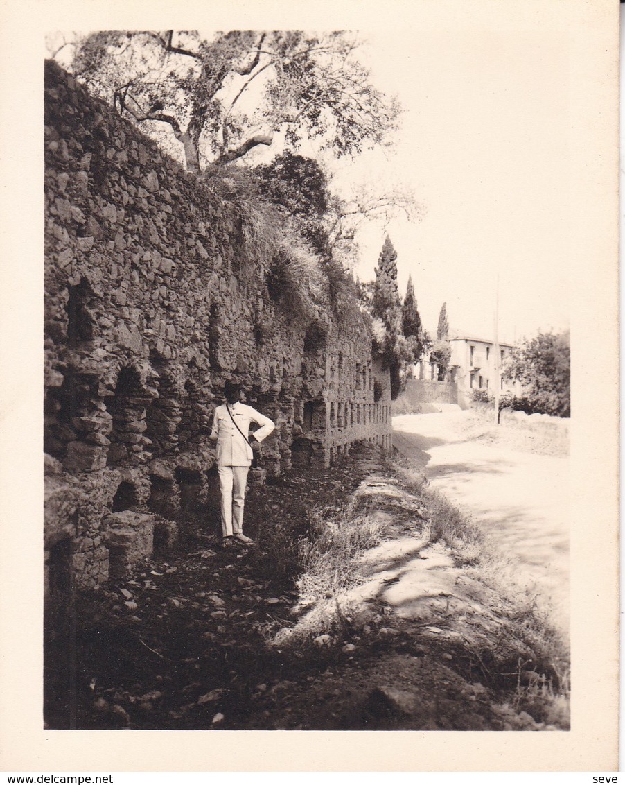 TAORMINA TAORMINE Tombes Byzantines 1926 Photo Amateur Format Environ 7,5 Cm X 5,5 Cm SICILIA - Luoghi