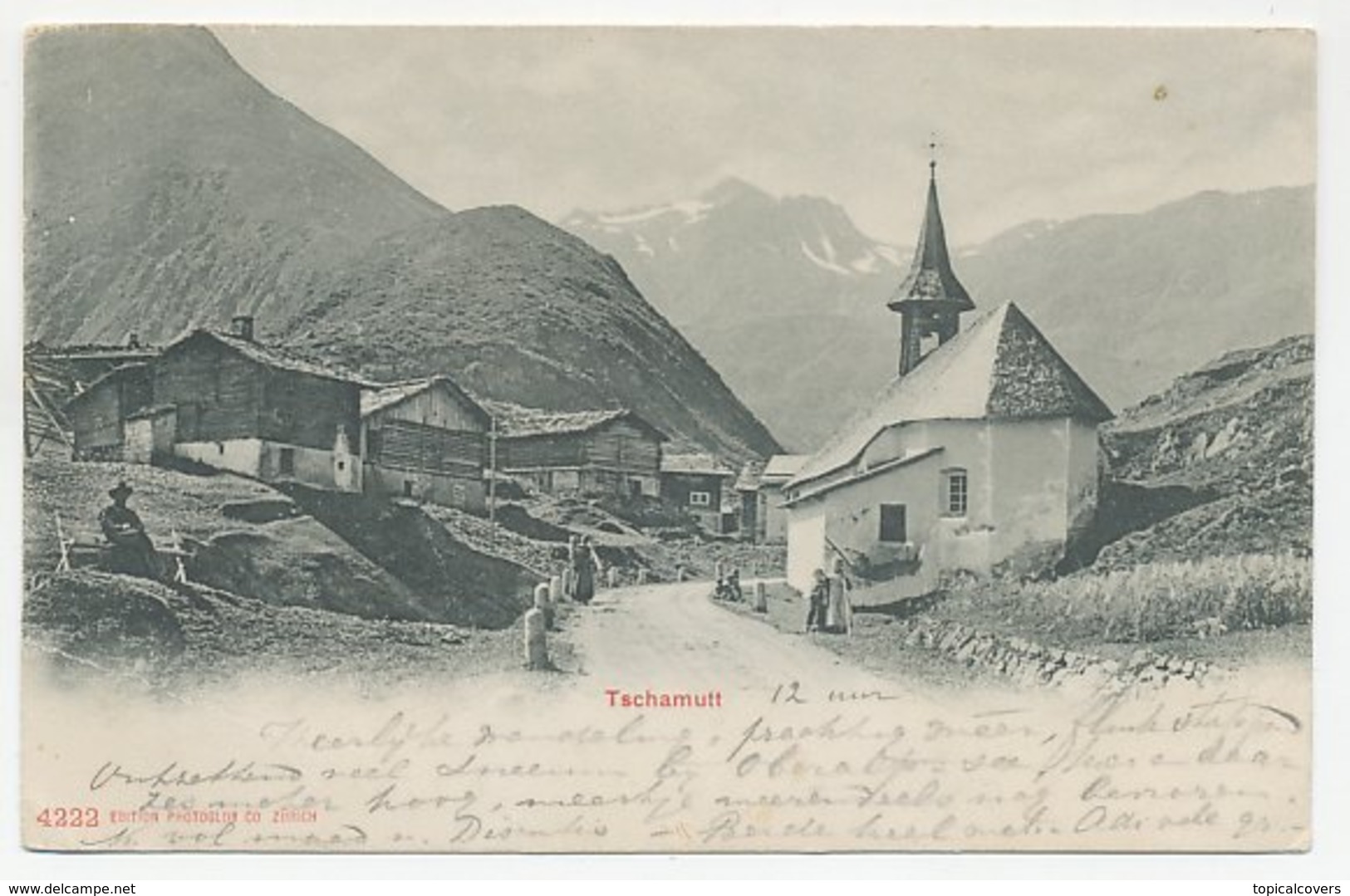 Picture Postcard Tschamutt / Tschamut Switzerland 1905 - Andere & Zonder Classificatie