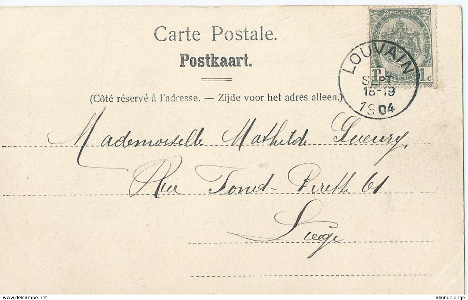 Leuven - Louvain - Chaire De Verité Dans La Cathédrale - Nels Serie 36 No 10 - 1904 - Leuven