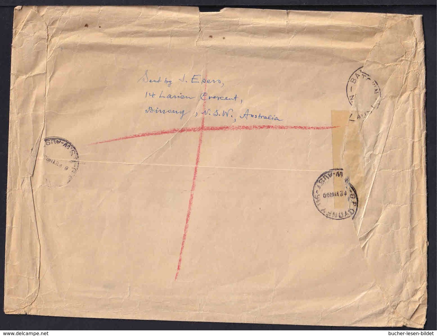 2'6 Sh. Und Paar 1 Pound Auf Schwerem Einschreib-Luftpostbrief Ab Rankstown Nach Soltau - RARITÄT - Lettres & Documents