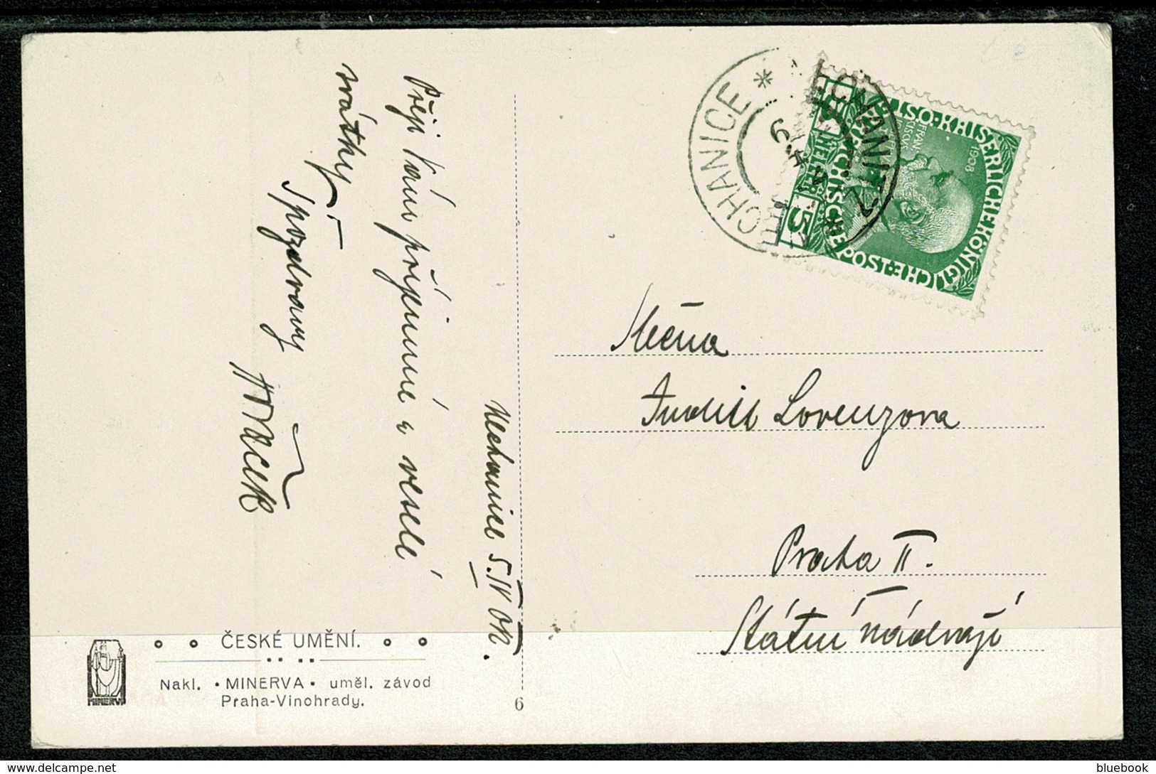 Ref 1303 - Postcard - Nechanice Nechanitz Bohemia - Now Czech Republic - Painting - Austria Stamp - Other & Unclassified