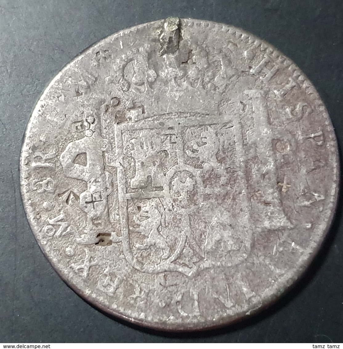 Mexico Spanish Colonial 8 Reales Carol Carolus IV IIII 1791 Mexico City Mint - México