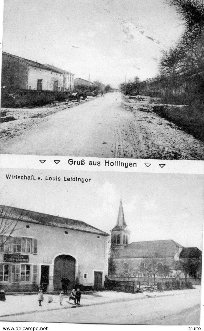 GRUSS AUS HOLLINGEN (WIRTSCHAFT V. LOUIS LEIDINGEN) - Autres & Non Classés