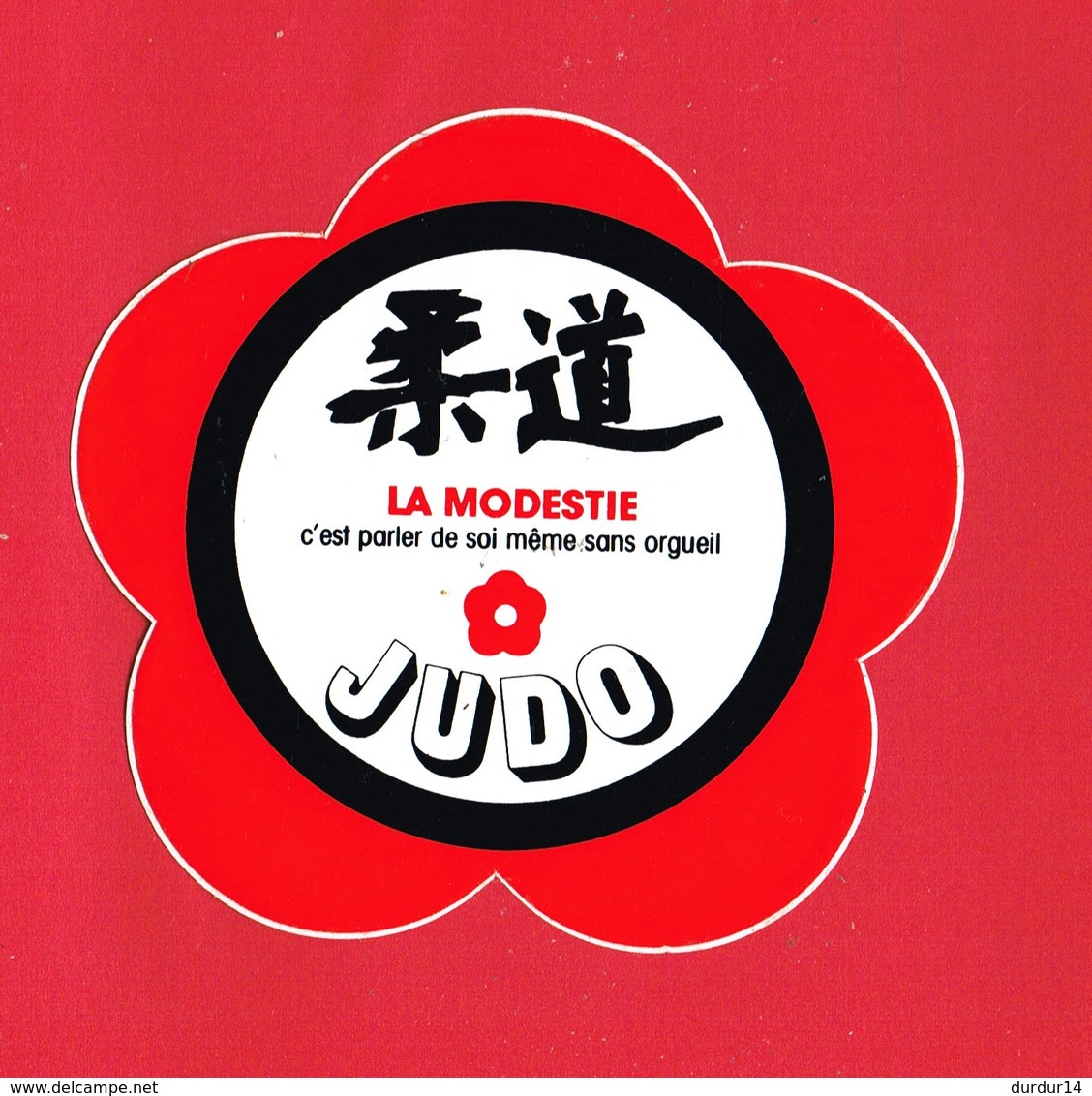 1 Autocollant JUDO LA MODESTIE - Stickers