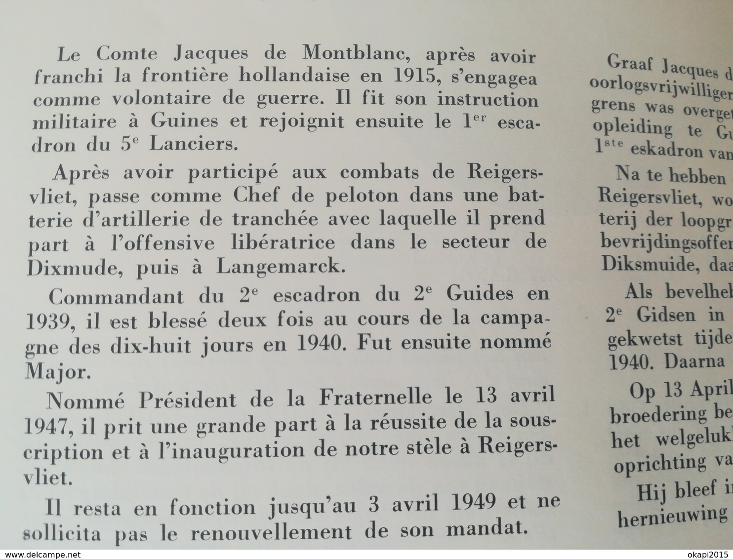 HISTORIQUE RÉGIMENTAIRE + LIVRE D OR DE LA FRATERNELLE DES COMBATTANTS 5e LANCIERS 1914 -1918 LIVRE MILITARIA Belgique