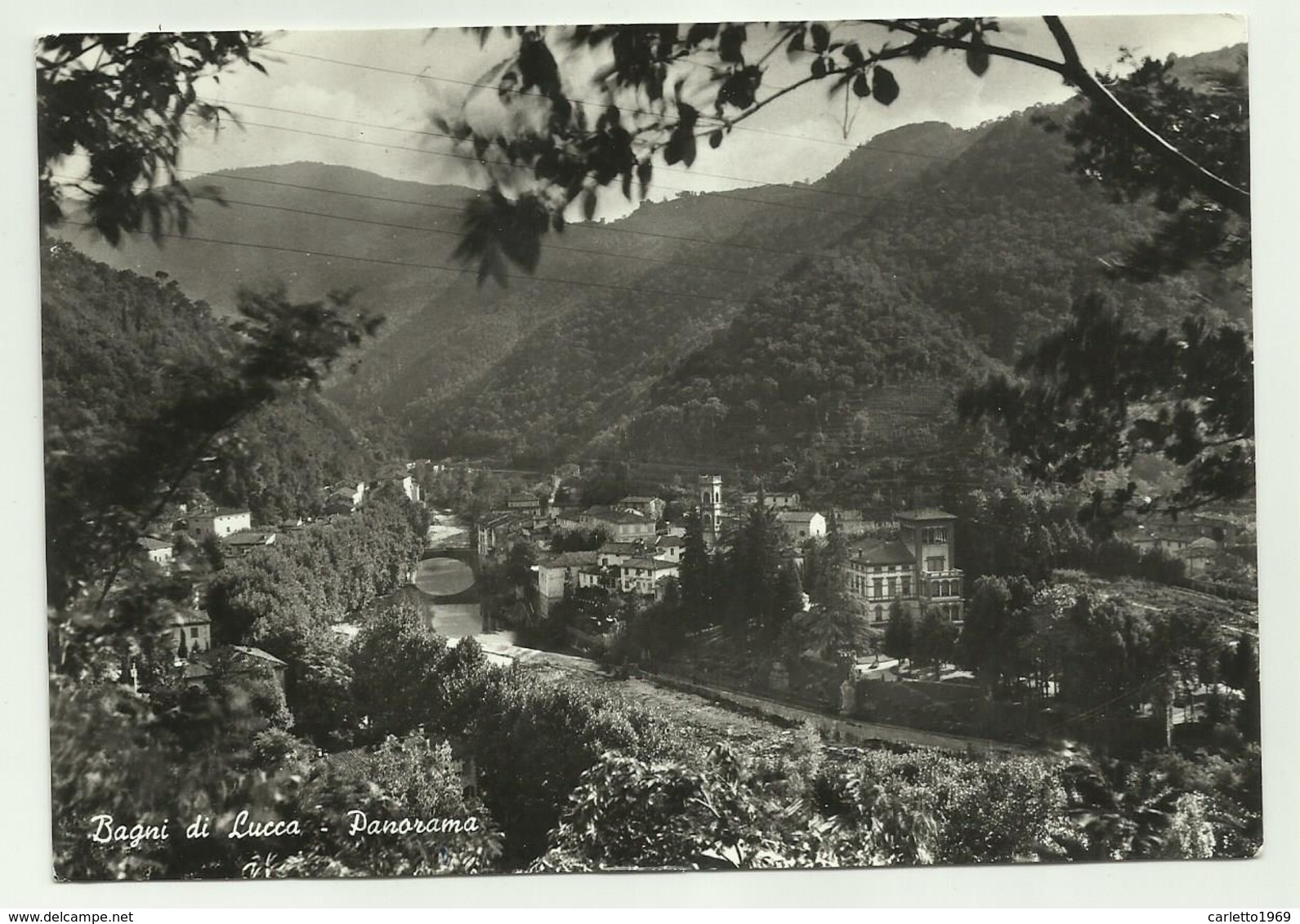 BAGNI DI LUCCA - PANORAMA   VIAGGIATA FG - Lucca