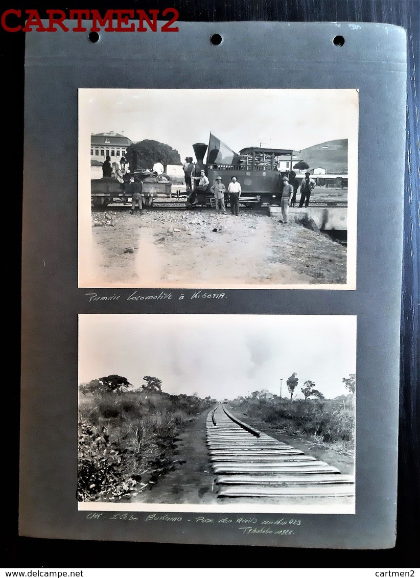 CONGO BELGE KIGOMA ILEBO BUKAMA GARE PREMIERE LOCOMOTIVE TRAIN GARE BAHNHOF STATION AFRIQUE BELGIQUE ZUG - Belgisch-Kongo