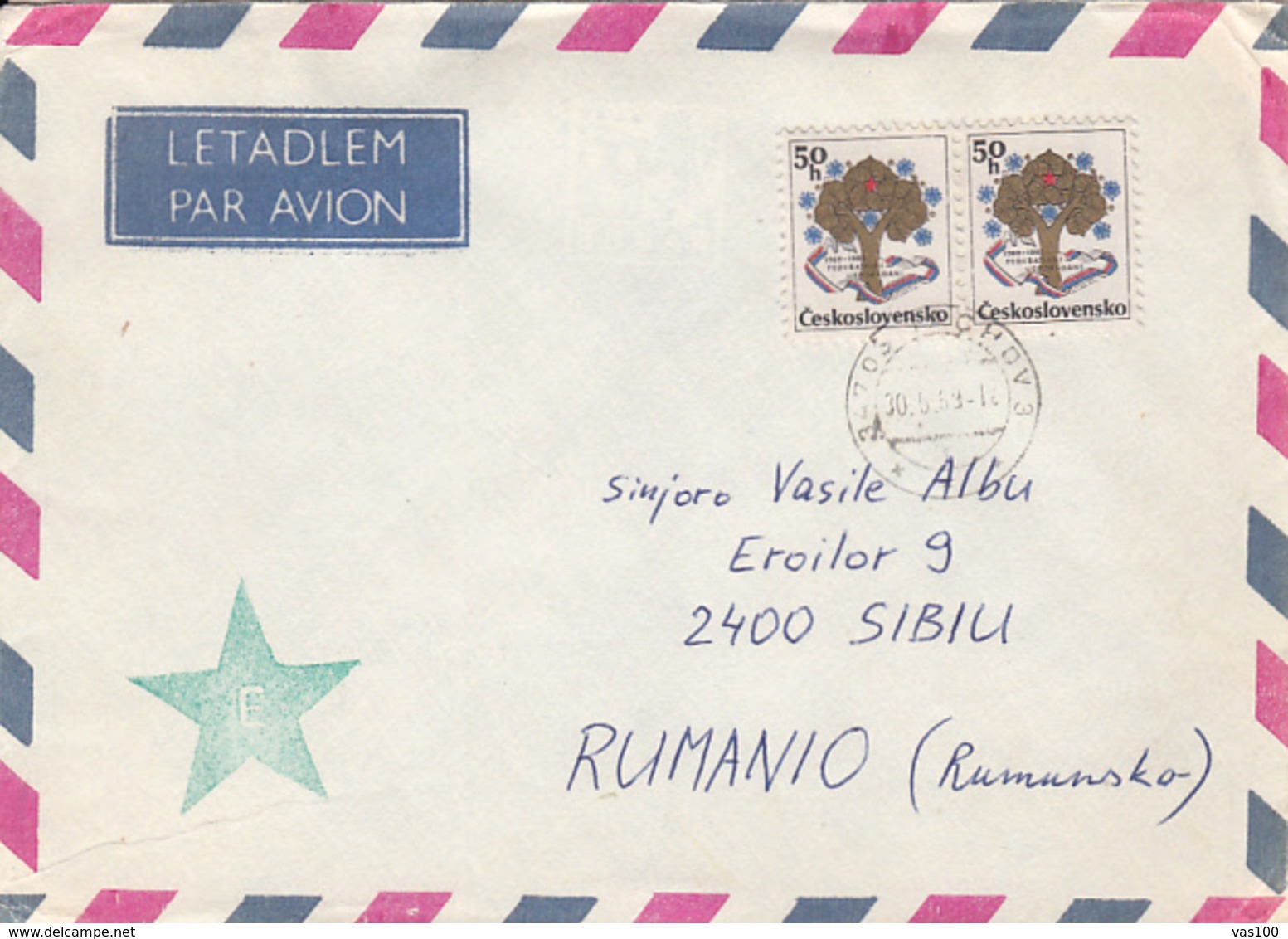 LANGUAGES, ESPERANTO, SPECIAL COVER, 1989, CZECHOSLOVAKIA - Esperanto