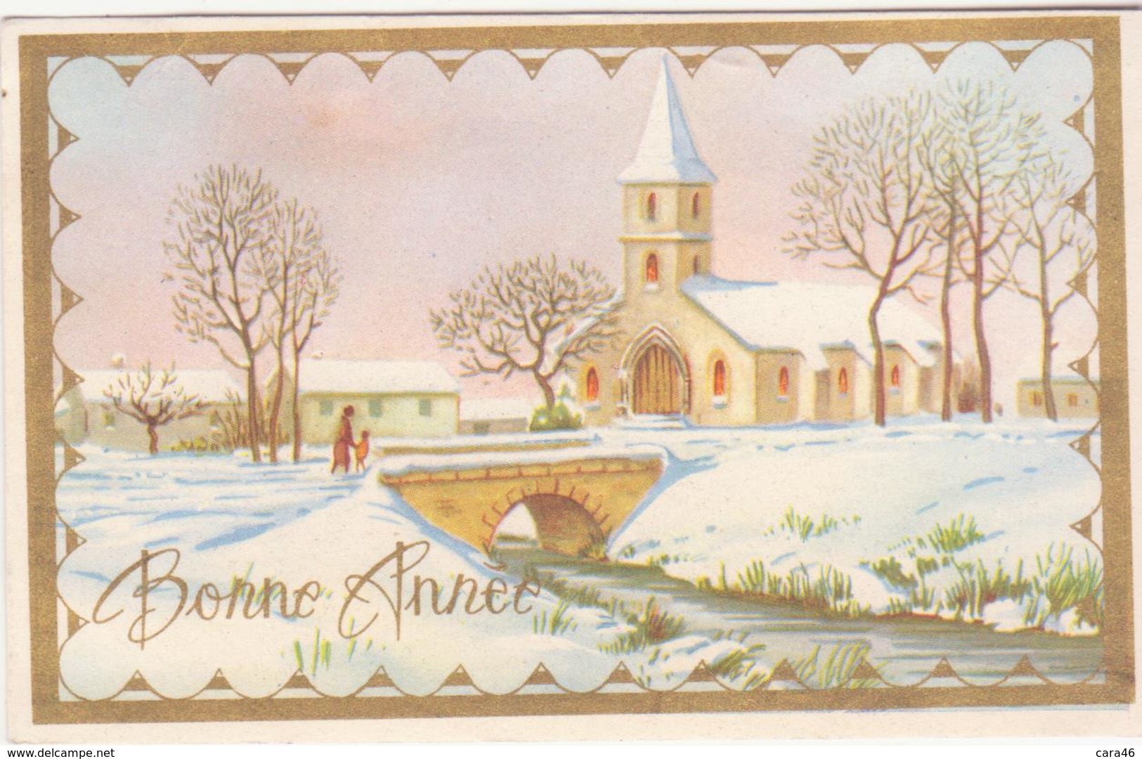 Lot de 15 cartes "mignonnettes "  : bonne année