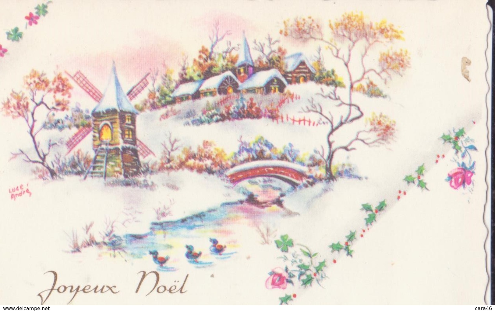 Lot De 10 Cartes "mignonnettes "  : Bonne Année Et Joyeux Noël - Nouvel An