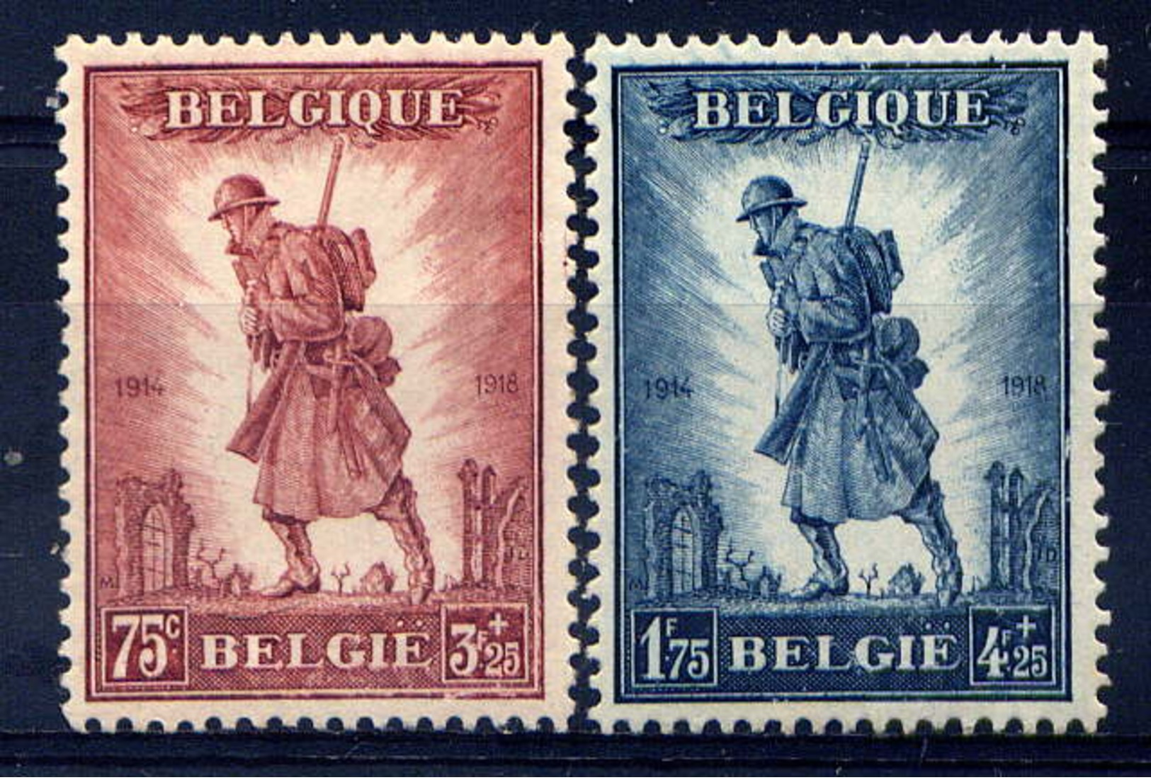 BELGIQUE - 351/352** - A LA GLOIRE DE L'INFANTERIE - Nuovi