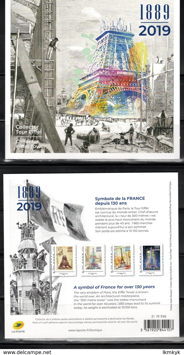 France 2019.Collector 130ans De La Tour Eiffel.** - Collectors