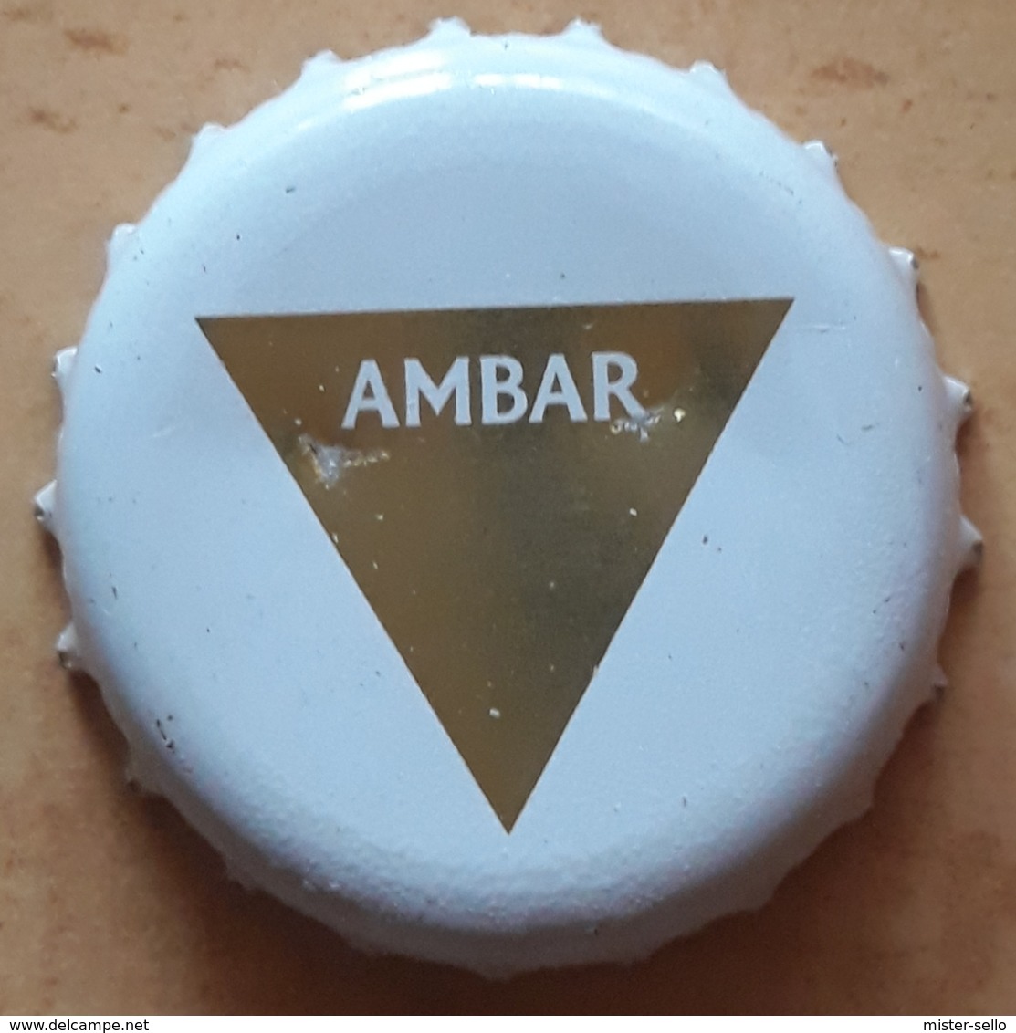 CHAPA DE CERVEZA AMBAR IPA - LA ZARAGOZANA. USADO - USED. - Cerveza