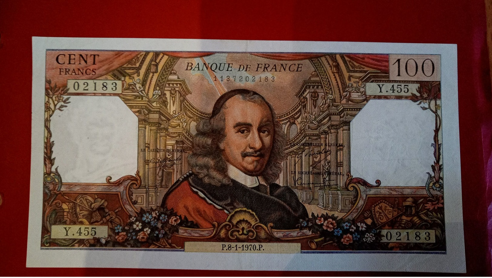 Billet Très Bon état 100 Francs Corneille Y455/02183 - 100 F 1964-1979 ''Corneille''