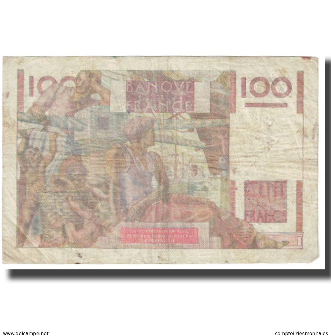 France, 100 Francs, Jeune Paysan, 1952, G.Gouin D'Ambrières-P.Gargam-R.Tondu - 100 F 1945-1954 ''Jeune Paysan''