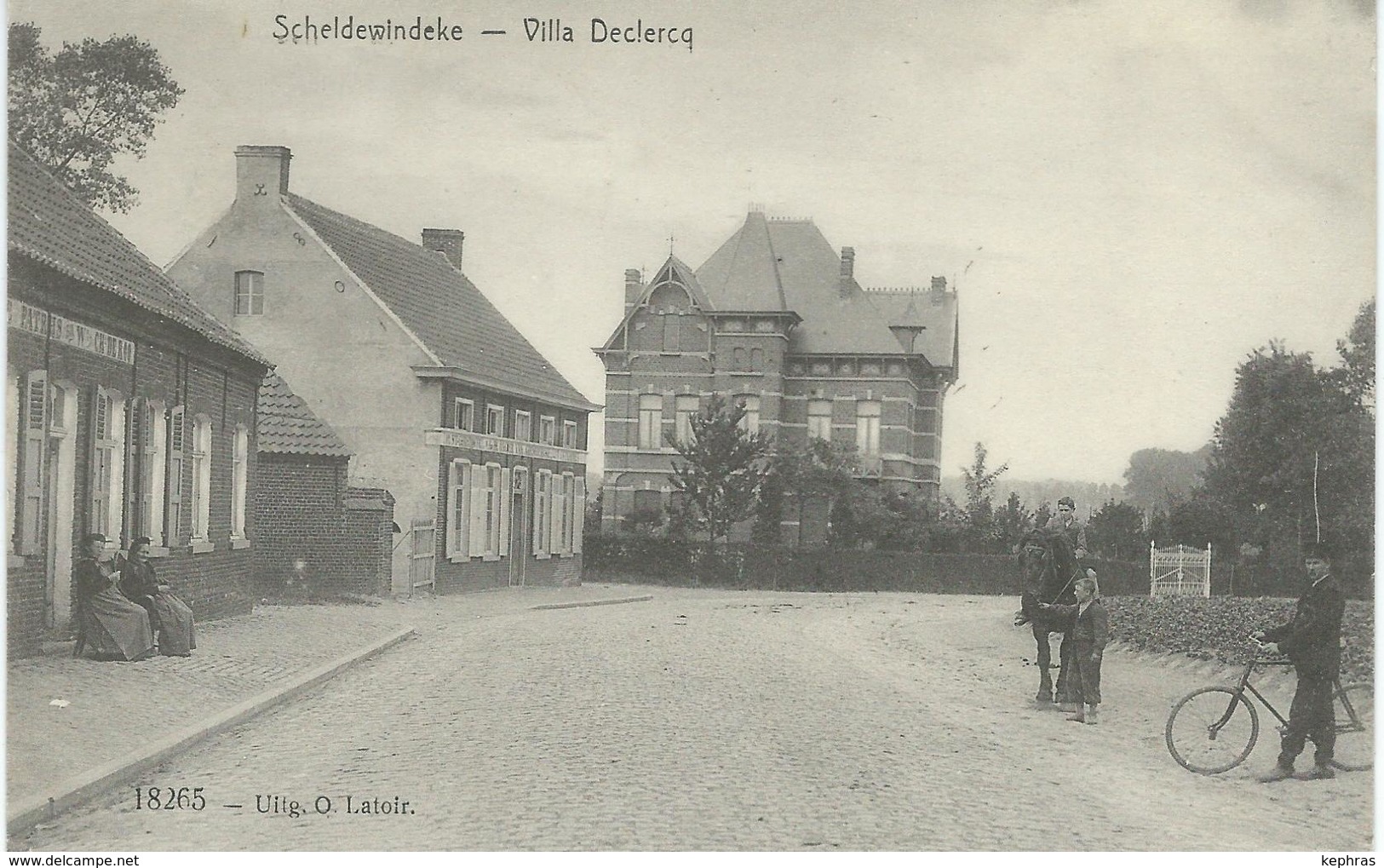 SCHELDEWINDEKE : Villa Declercq - Cachet De La Poste 1919 - Oosterzele