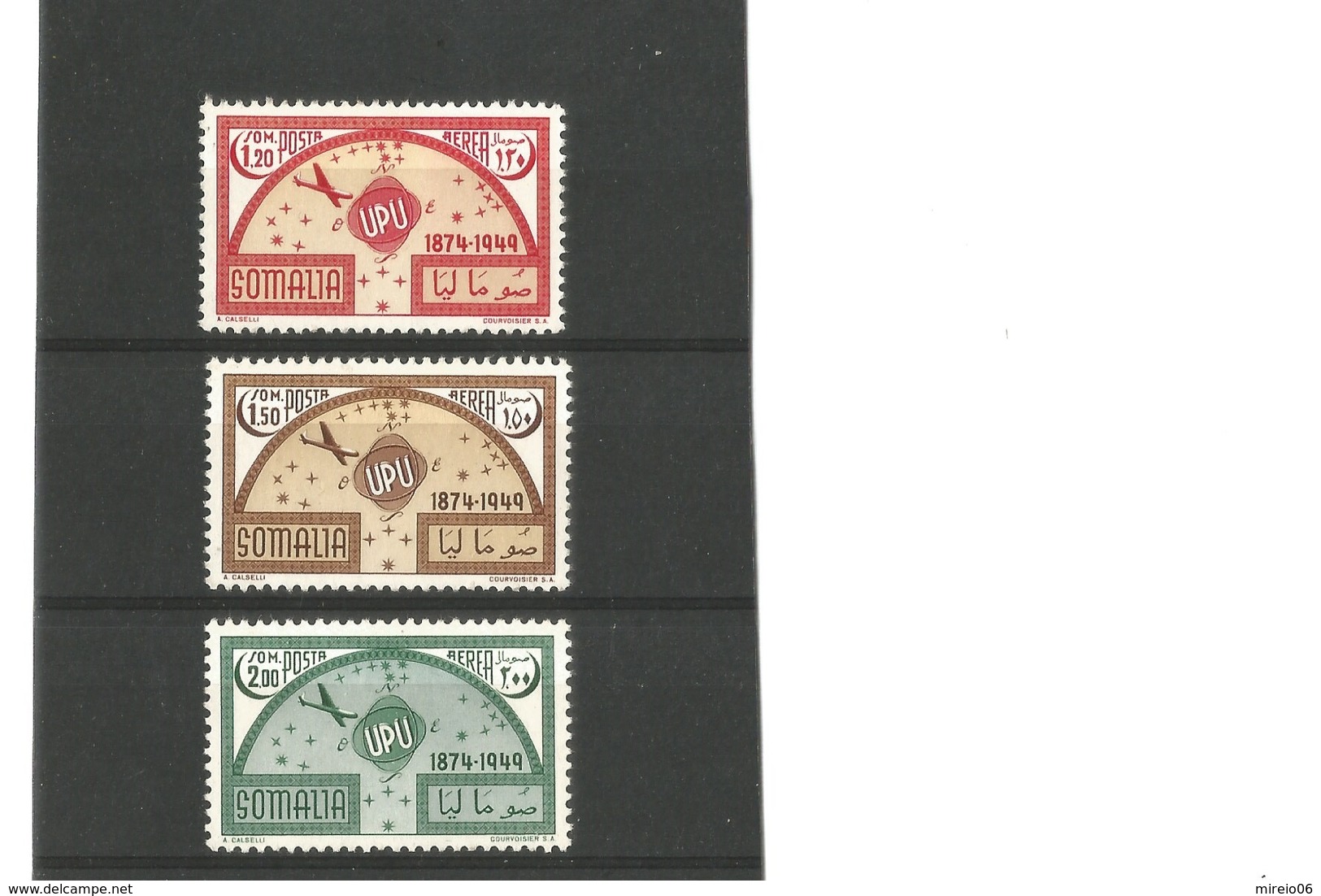 Somalie Italienne PA 1953 Série UPU 3 Timbres  Neufs ** - Somalia