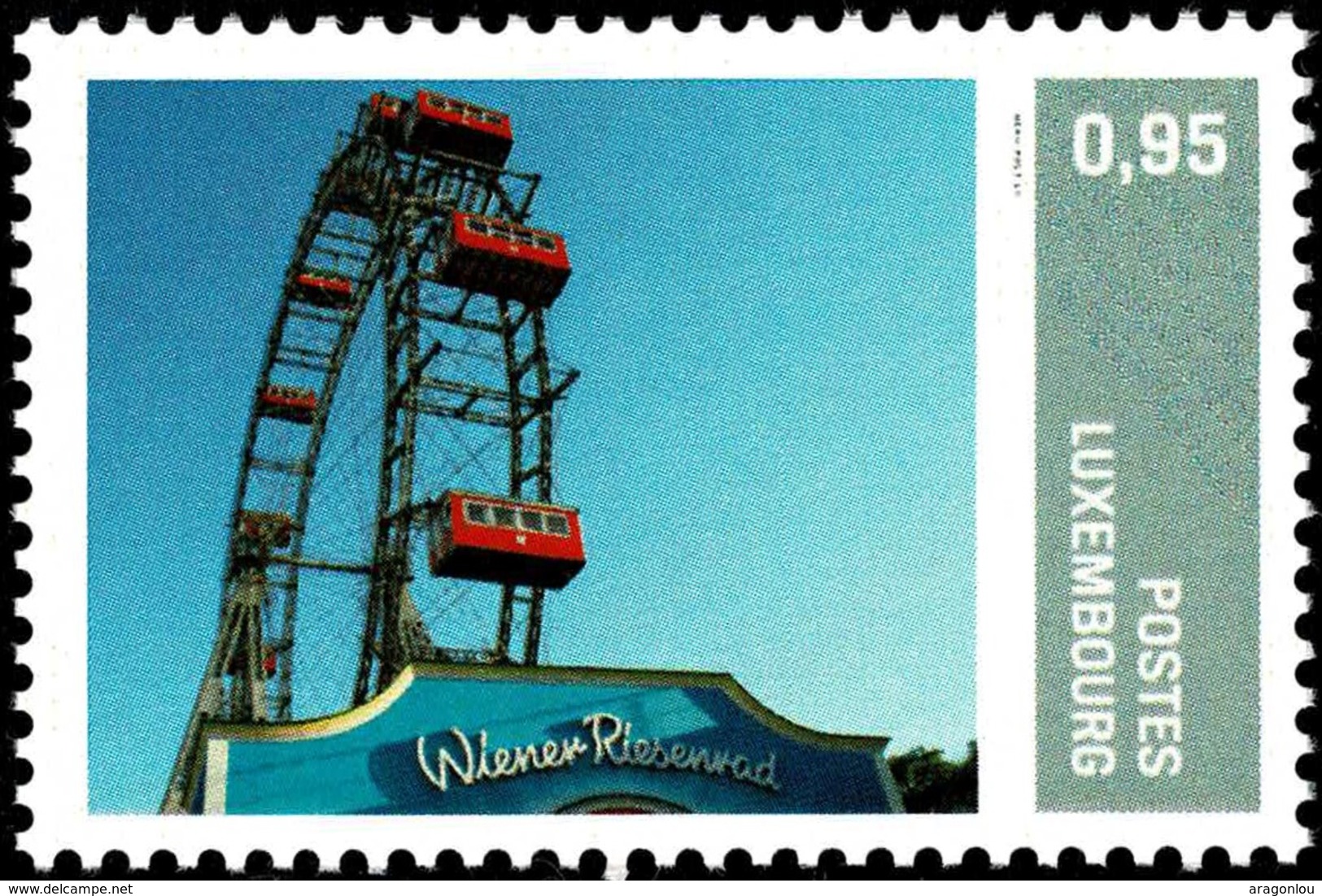 2016 Grande Roue Du Prater Vienne, Riesenrad Wiener Prater, Timbre Personnalisé, Michel 2019: 116  0,95€ - Ungebraucht