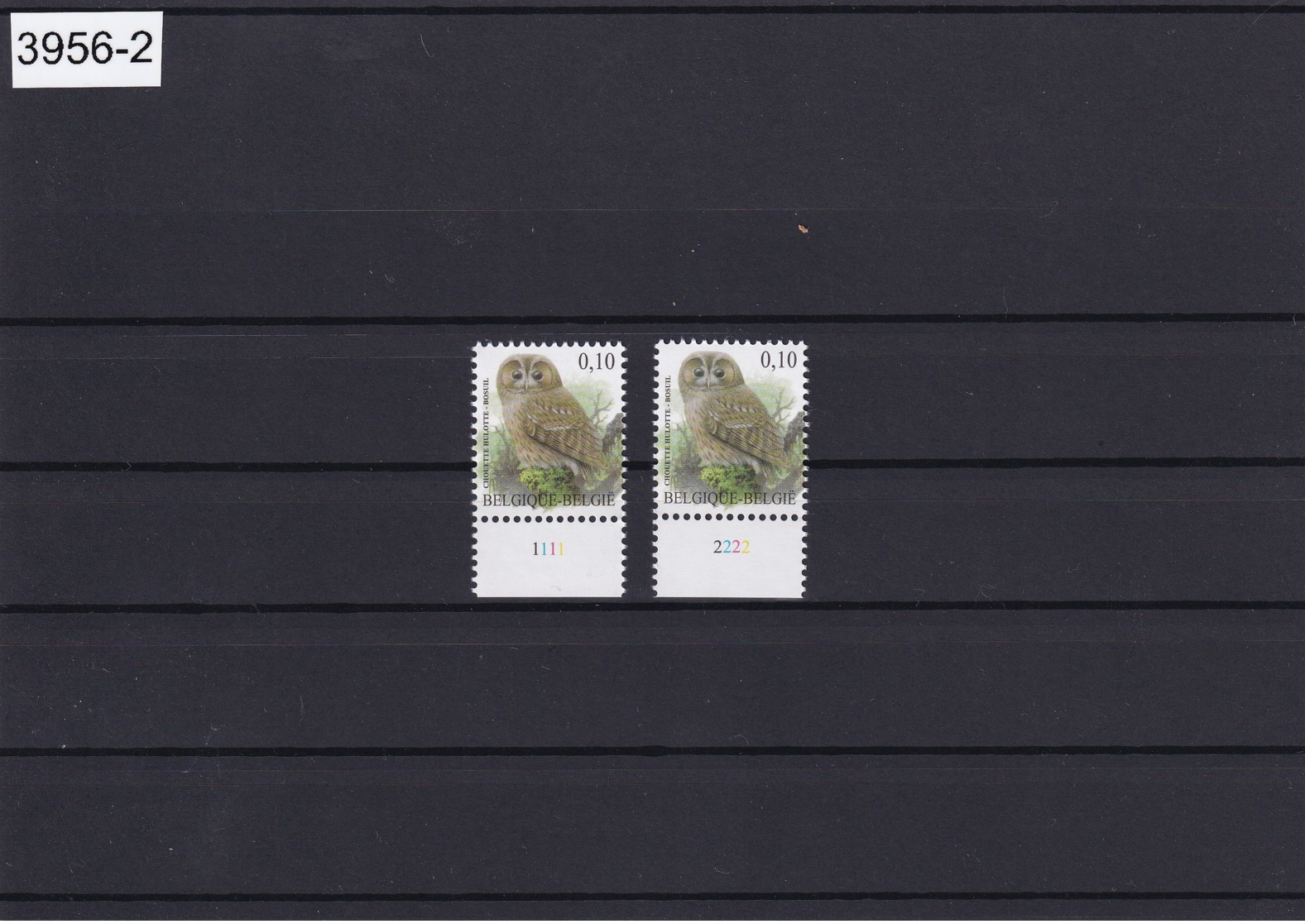 Belgique Andre Buzin Birds COB:-PL1&PL2-MNH-**-chouette Hulotte - 1985-.. Pájaros (Buzin)