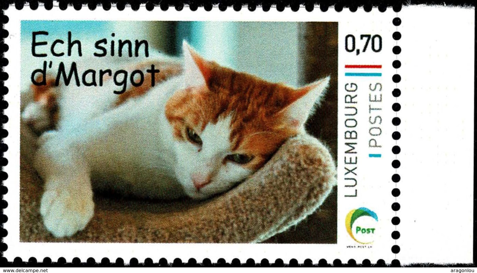 2016 Chat, Katze, Cat, Timbre Personnalisé, Ech Sinn D'Margot, Michel 2019: 2092 0,70€ - Neufs