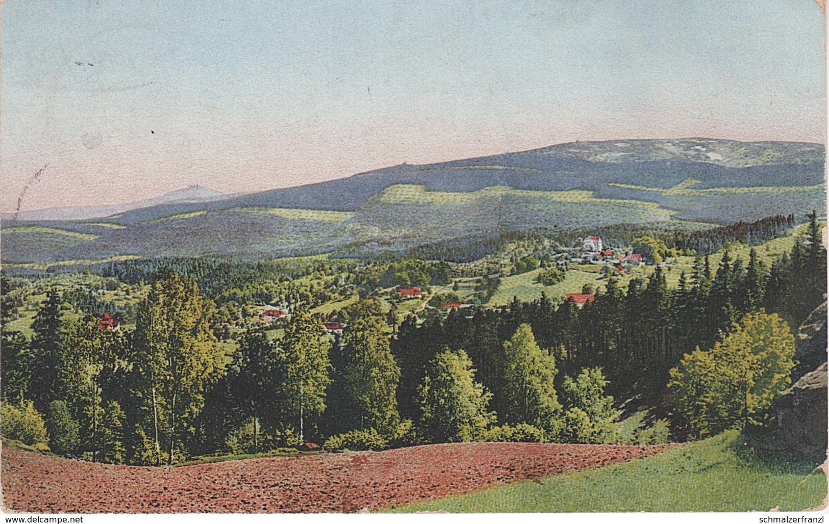 Photochromie AK Stimmungsbilder Riesengebirge Hain Przesieka A Giersdorf Podgorzyn Krummhübel Karpacz Saalberg Seidorf - Sudeten