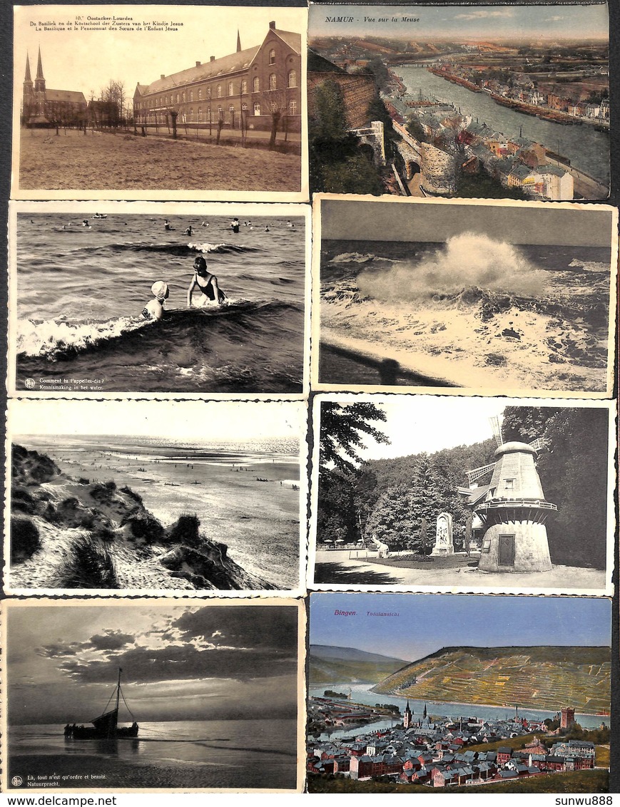 Lot Un Peu De Tout - + 250 Cartes  Belgique France Allemagne Fantaisie Moulin Phare.....voir Zie See Scans. - 100 - 499 Cartes