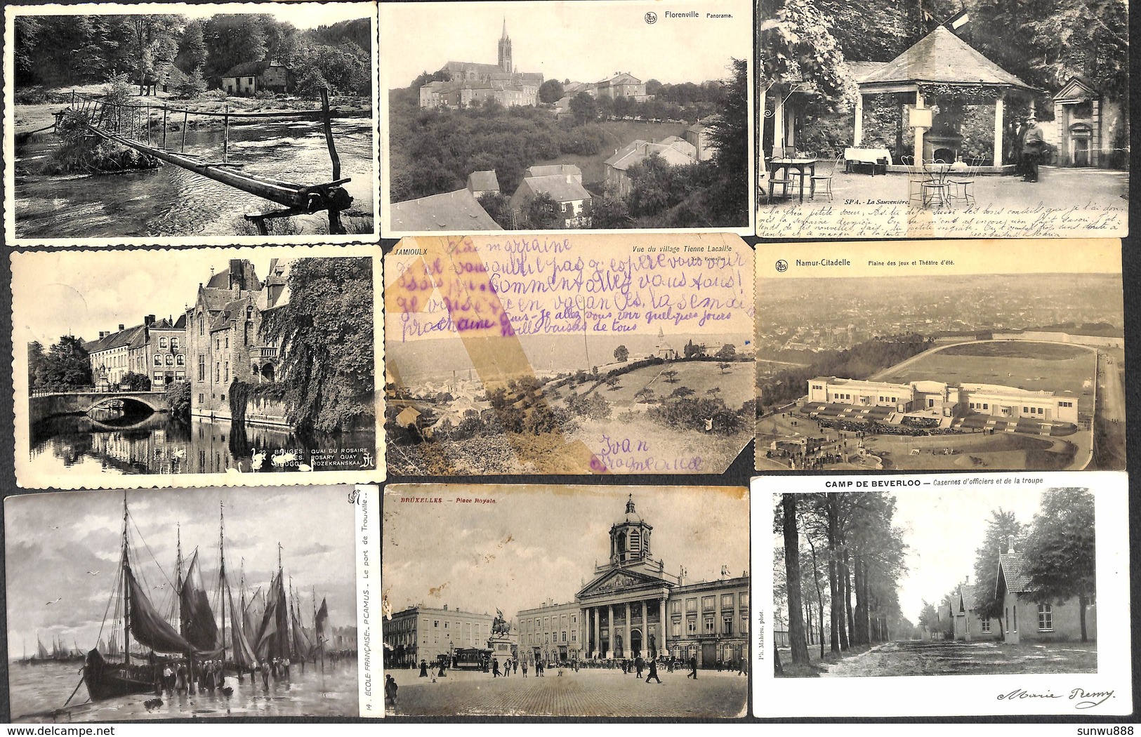 Lot un peu de tout - + 250 cartes  Belgique France Allemagne Fantaisie Moulin Phare.....voir zie see scans.