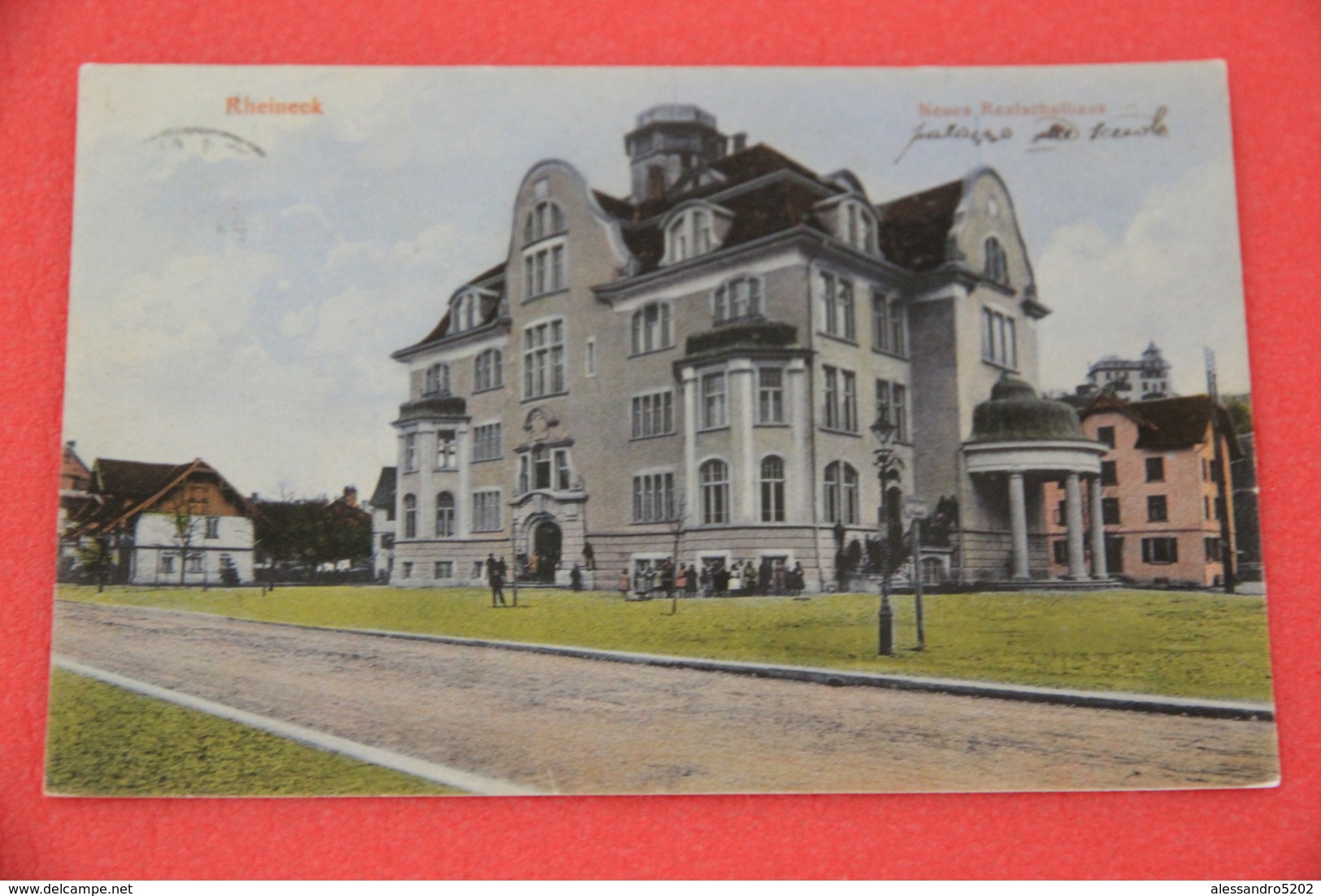 St Gall St Gallen Rheineck Neuens Realschulhaus 1911 - Rheineck