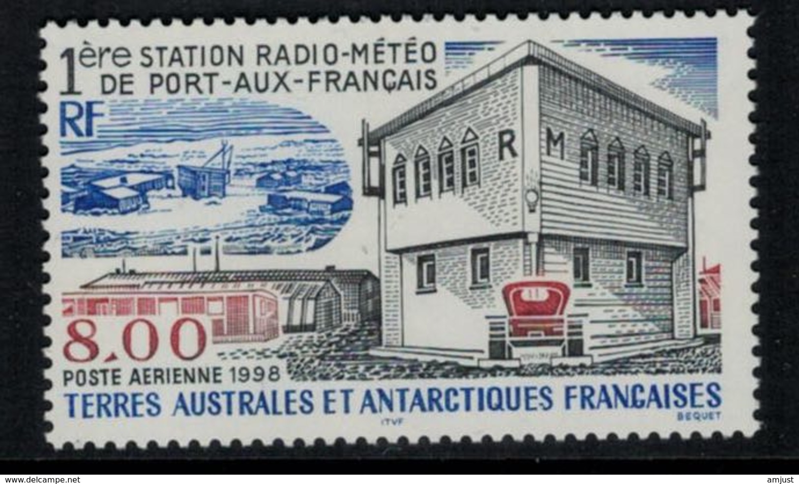 T.A.A.F. // 1998 // Poste Aérienne Timbre No.146 Y&T Neuf**  1ère Station Radio-météo - Corréo Aéreo