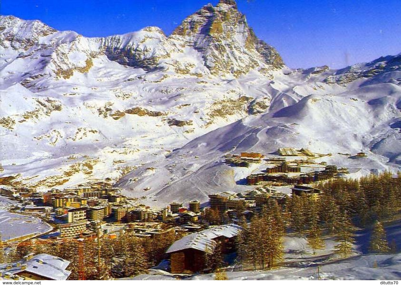 Breuil Cervinia - Valle D'aosta - Panorama Invernale - Formato Grande Non Viaggiata – E 12 - Altri & Non Classificati