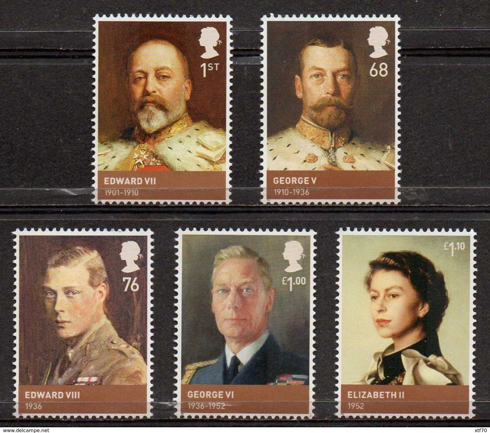 GREAT BRITAIN 2012 Kings And Queens: House Of Windsor - Unused Stamps