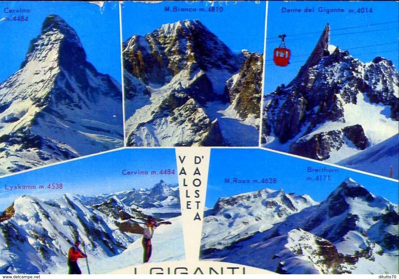 Valle D'aosta - I Giganti - Formato Grande Viaggiata – E 12 - Other & Unclassified