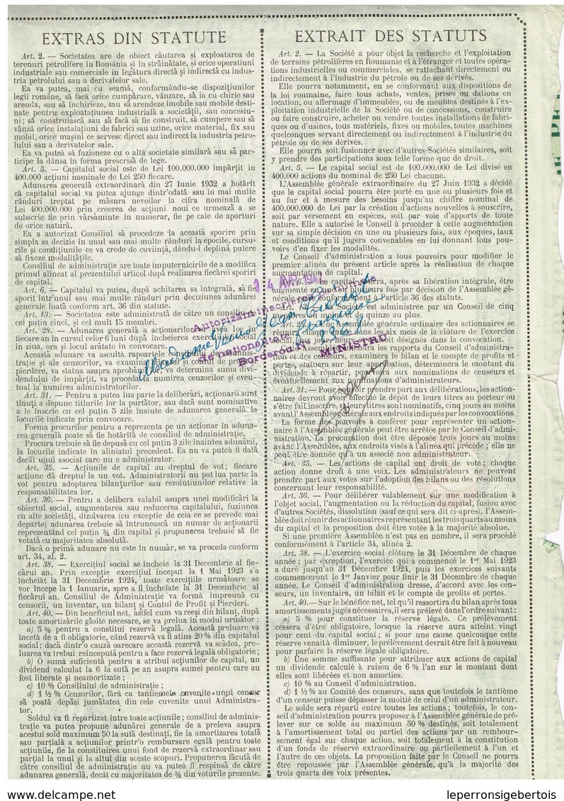 Ancienne Action - Romano Belgiana De Petrol - Roumano Belge De - Titre De 1908 - N°006.608 - Pétrole