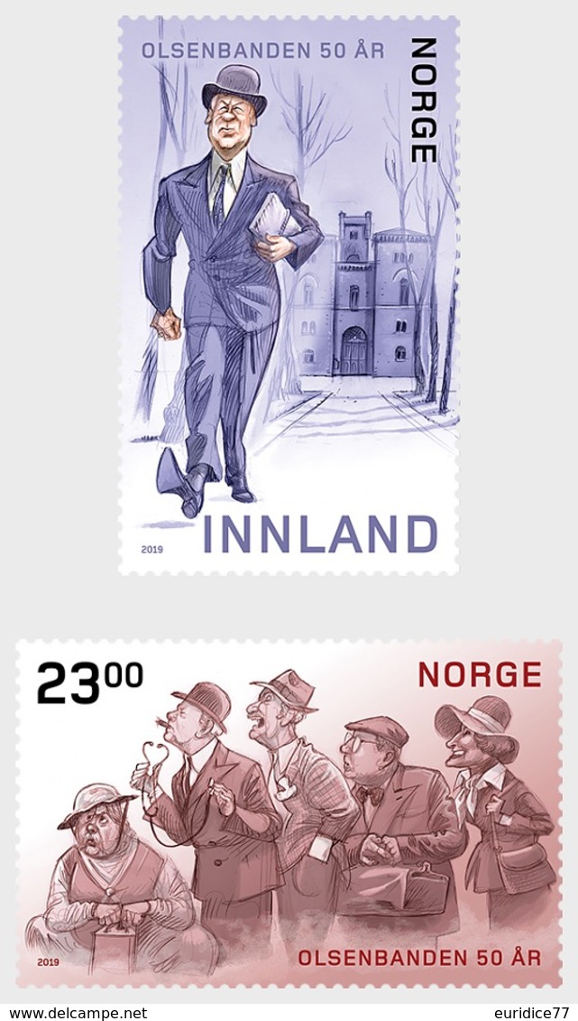 Norway 2019 - Film Series 'Olsenbanden 50th Anniversary' Stamp Set Mnh - Andere & Zonder Classificatie