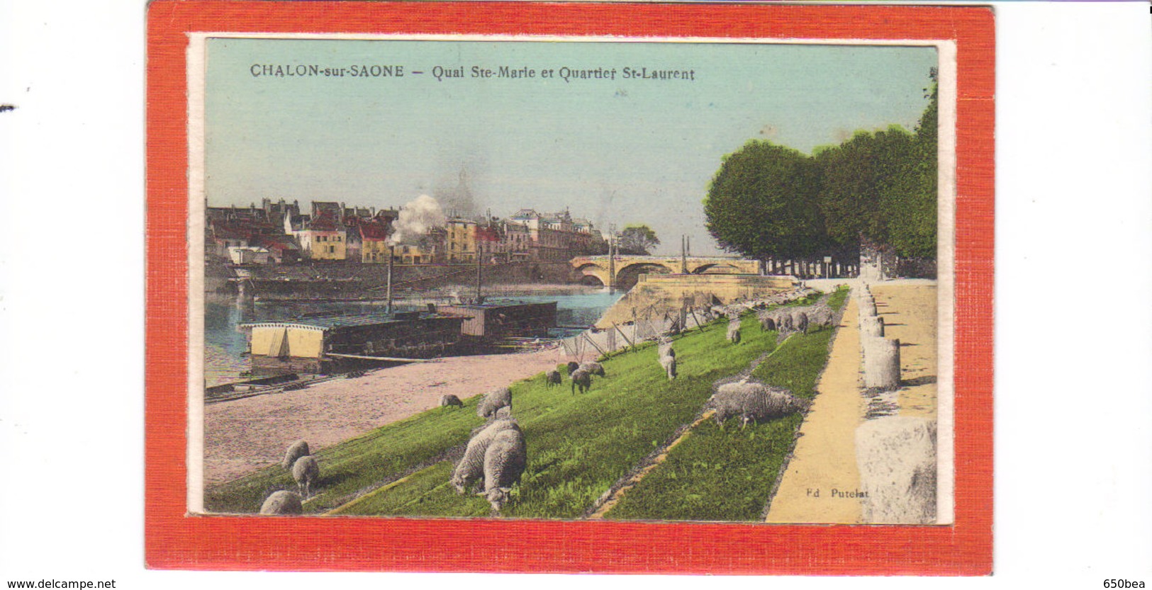 Chalon Sur Saône.Quai Ste Marie Et Pont St Laurent - Chalon Sur Saone