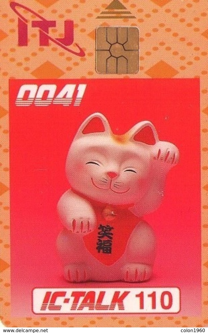 JAPON. (CHIP). GATO - PINK CAT. JP-ITJ-CHP-A001 (C). (167) - Gatos