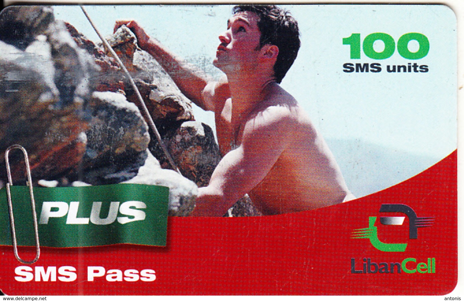 LEBANON - XEROX, Liban Cell Prepaid Card 100 SMS, Exp.date 22/01/06, Used - Libanon