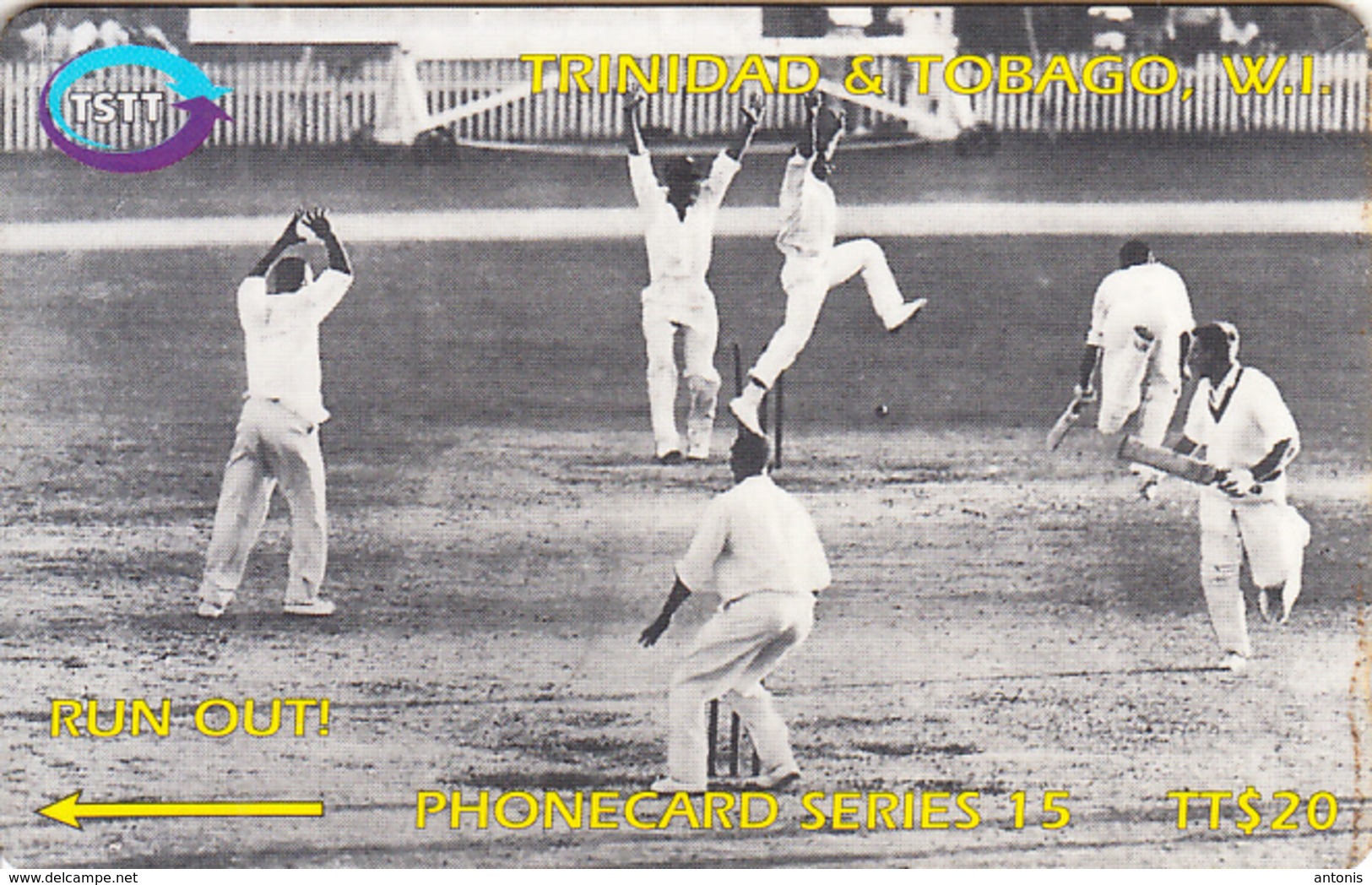 TRINIDAD & TOBAGO(GPT) - Cricket/Run Out, CN : 118CTTB(0 With Barred), Used - Trinidad En Tobago