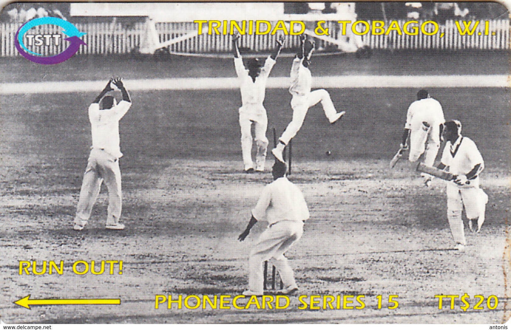 TRINIDAD & TOBAGO(GPT) - Cricket/Run Out, CN : 118CTTB/B(normal 0), Used - Trinité & Tobago