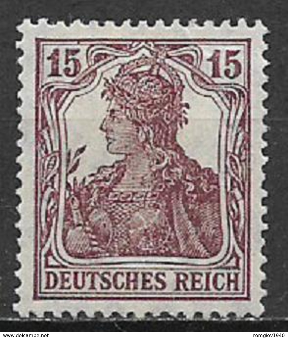 GERMANIA REICH IMPERO 1916 -20  ALLEGORIA SU FONDO BIANCO UNIF. 101 MLH VF - Nuovi