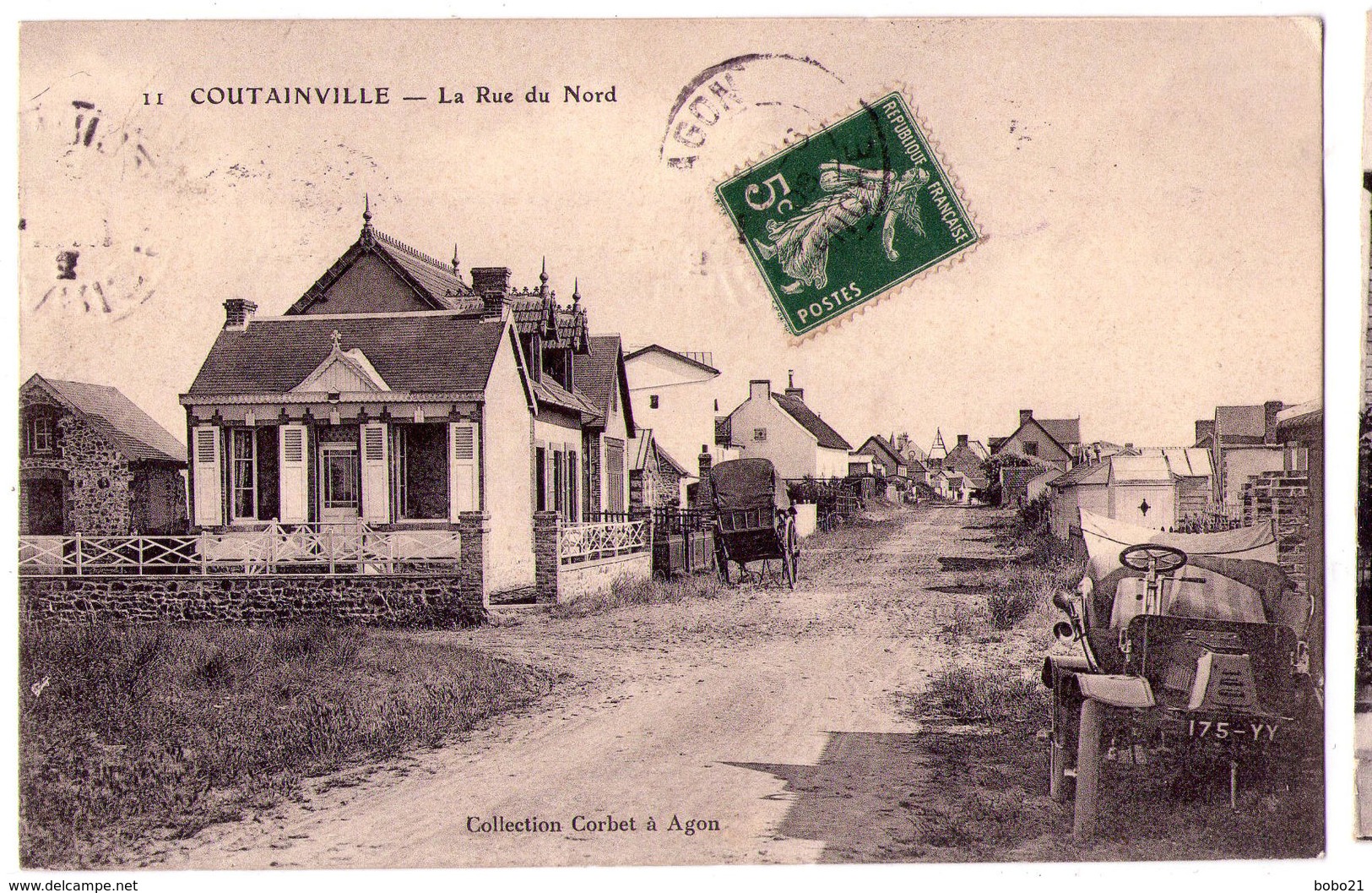 5020d - Coutainville ( 44 ) - La Rue Du Nord - N°11 -coll. Corbet à Agon - - Autres & Non Classés