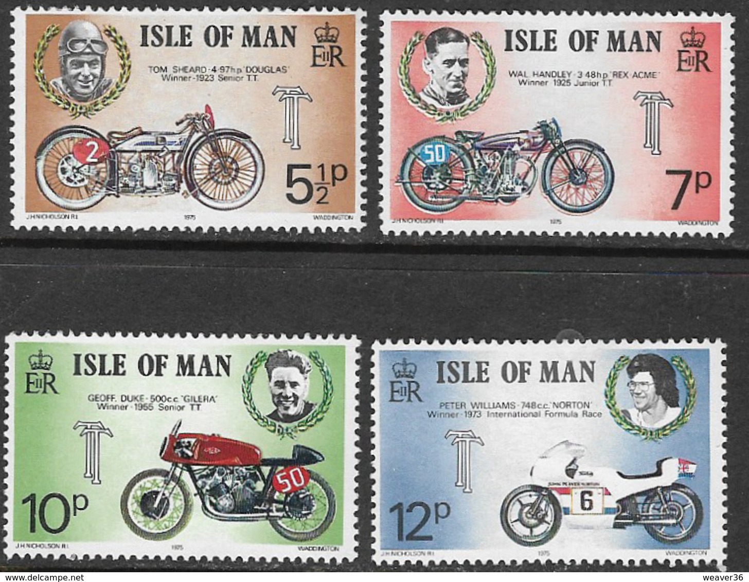Isle Of Man SG63-66 1975 TT Races (2nd Issue) Set 4v Complete Unmounted Mint [40/32393/25D] - Isle Of Man
