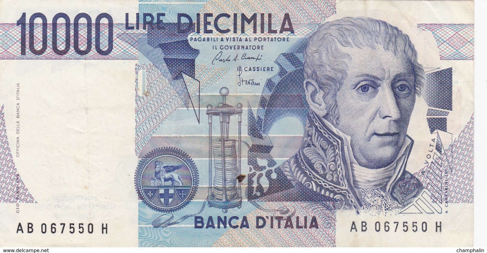 Italie - Billet De 10000 Lire - A. Volta - 3 Septembre 1984 - Presque Neuf - 10000 Lire