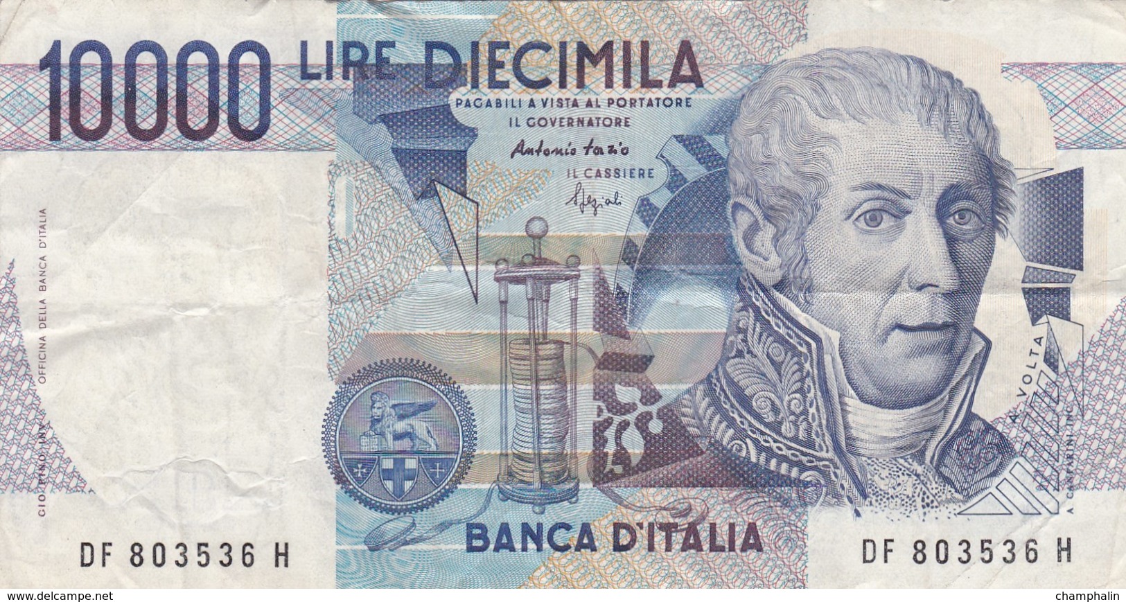 Italie - Billet De 10000 Lire - A. Volta - 3 Septembre 1984 - 10000 Lire