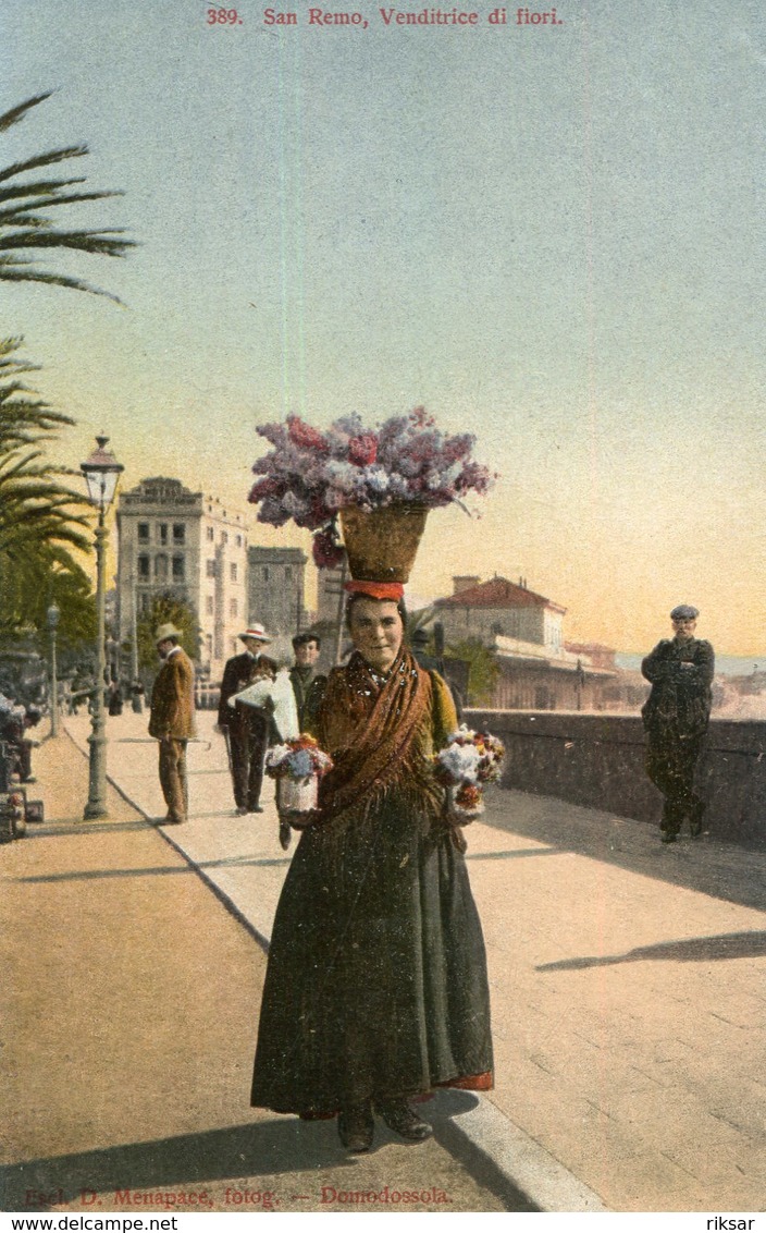 ITALIE(SAN REMO) TYPE(MARCHAND DE FLEUR) - San Remo