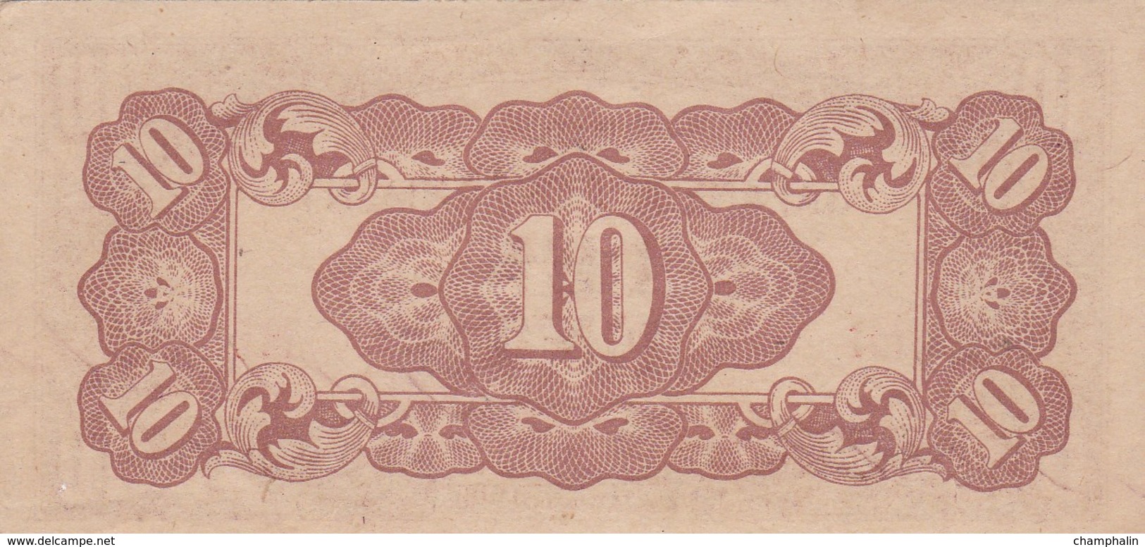 Myanmar - Birmanie - Burma - Billet De 10 Cents - Occupation Japonaise WWII - Non Daté (1942) - Myanmar